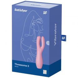 Stimulateur Threesome 3 rose USB - Satisfyer