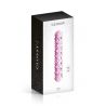 Dildo perlé en verre rose 17cm N°6 - Glossy Toys