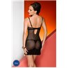 Nuisette et String Celia noir - L-XL