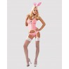 COSTUME DE LAPIN 4-PCS ROSE