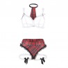 COSTUME D'ÉCOLIÈRE SEXY AVEC SOUTIEN-GORGE -SUBBLIME