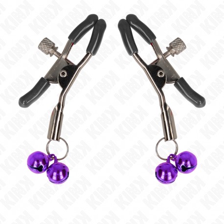 KINK - PINCE À METON DOUBLE CLOCHE VIOLET 6 CM