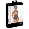Body ouvert noir -d'Abierta Fina - Taille S