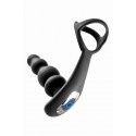 Stimulateur de prostate tête rotative avec double cockring
