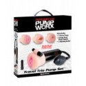 TRAVEL TRIO PIPEDREAM - PUMP SET BLACK/LIGHT