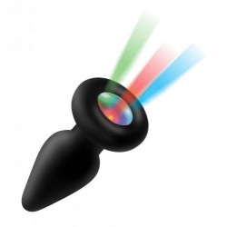 PLUG ANAL EN SILICONE LUMINEUX AVEC LUMIÈRE LED taille : S