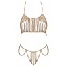 Bikini doré à chaînes de Cottelli