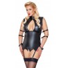 chemise à jarretelles et culotte sans entrejambe de Cottelli BONDAGE