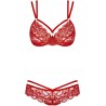 Ensemble 2 pieces rouge - 860-SET-3 - OBSESSIVE - L/XL