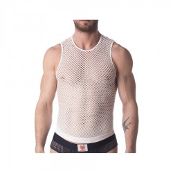 Débardeur Filet Stefano Blanc