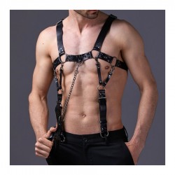 Harnais avec Laisse Harneep Noir