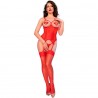 CHILIROSE - CR 4873 ENSEMBLE CORSET ROUGE