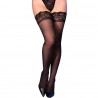 CHILIROSE – CR 4884 BAS CUISSES EN DENTELLE NOIRE S/L