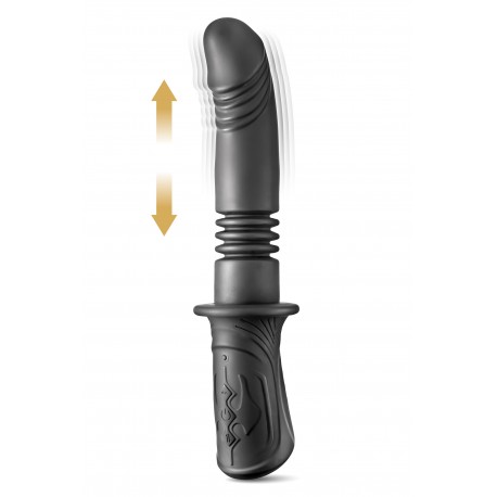 Vibromasseur avec va-et-vient - My Black Ram - black empire