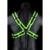 Harnais phosphorescent Cross Glow Noir-Vert Néon