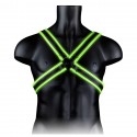 Harnais phosphorescent Cross Glow Noir-Vert Néon