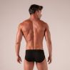 Absolu Male - Slip avec lacets Laced Noir M/L