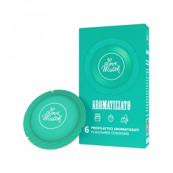 Préservatifs aromatisés Aromatizzato x6 - love match