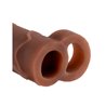 Gaine réaliste Perfect 2 Extension avec anneau- 20 cm Marron