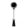 Cravache tapette pompon noire Sweet Caress