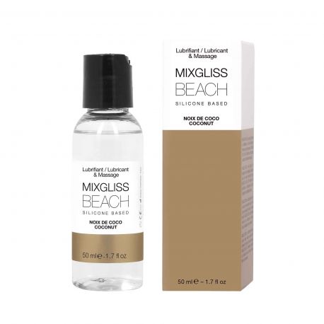 Beach Noix de Coco 50 ml Lubrifiant 2 en 1 Silicone Mixgliss