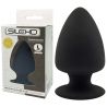 Plug Anal Noir Double Densité L - Ø 7,2 cm Silexd