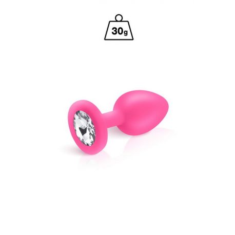 Plug bijou rose silicone Cloud 30g Taille S Hidden Eden
