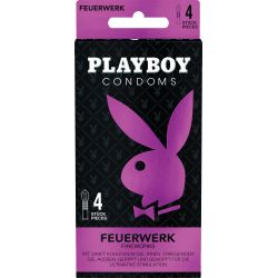 4 preservatifs chaud froid Taille 54 PLAYBOY