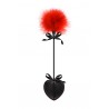Tapette Coeur Pompom Rouge